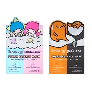 X2 The Crème Shop Fusion Essence Masks: Vitamin C + AHA & Collagen + Watermelon